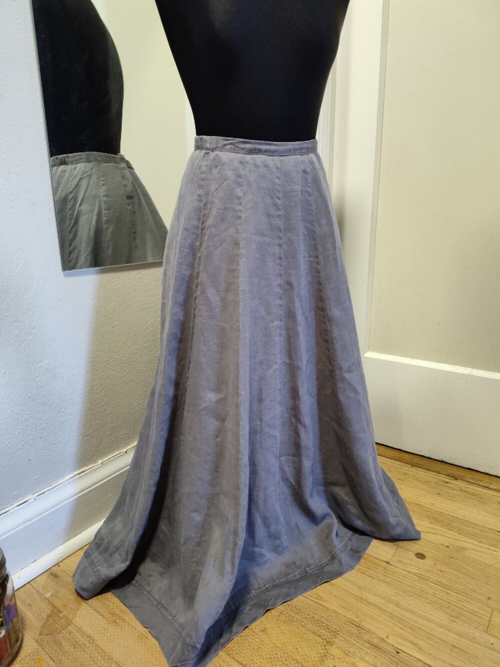 J. Jill Gray Linen Skirt